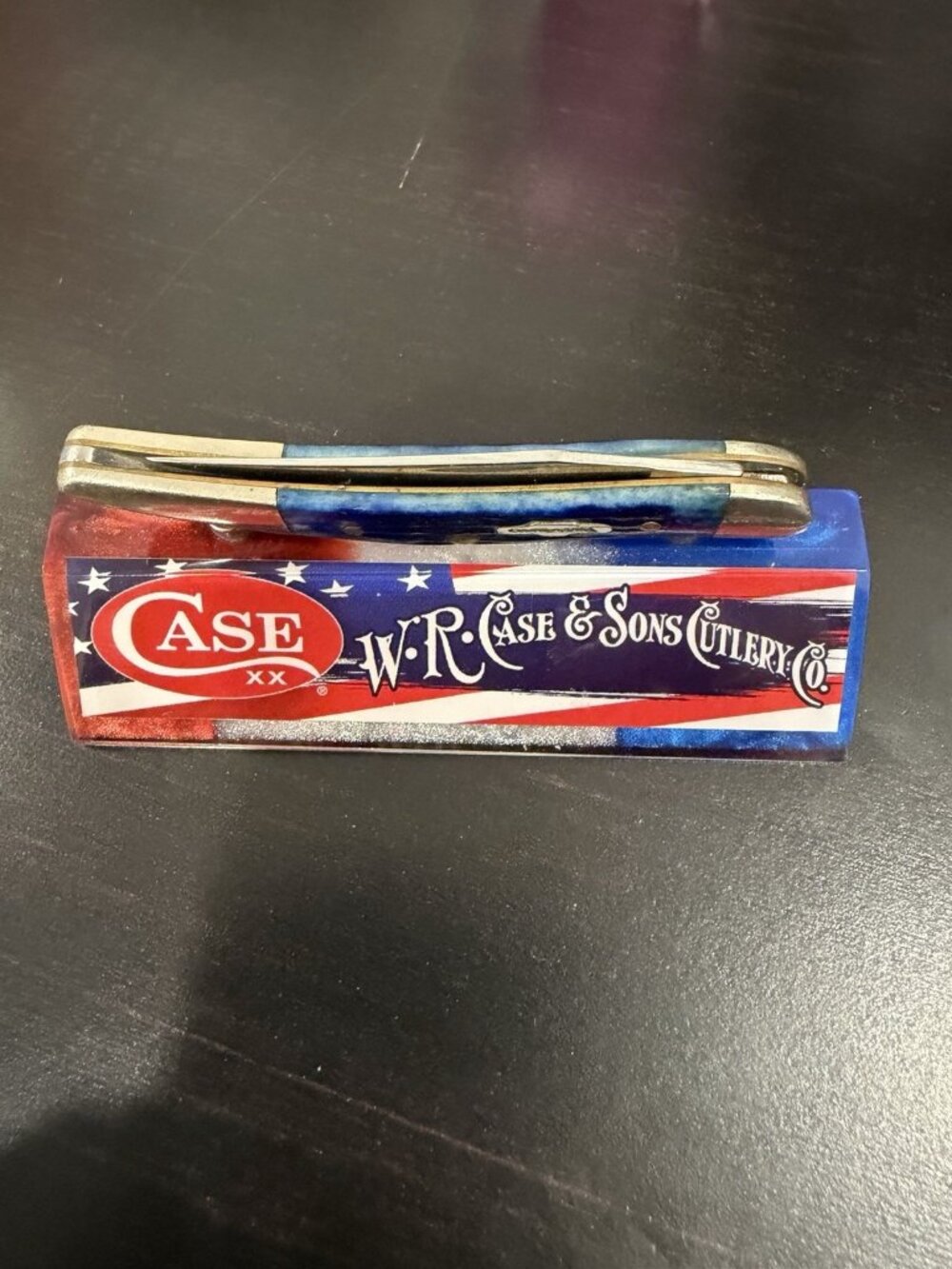 Case XX USA Blue Jigged Bone Pocket Knife – Single Blade